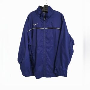Vintage Nike Windbreaker Jacket Men’s 3XL Blue Black Track Full Zip 90s Athletic